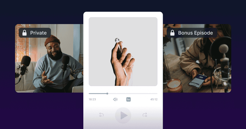 Private podcasting