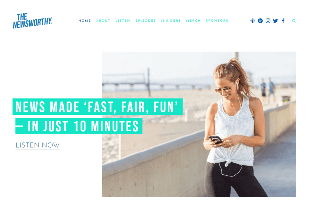 NewsWorthy podcast website