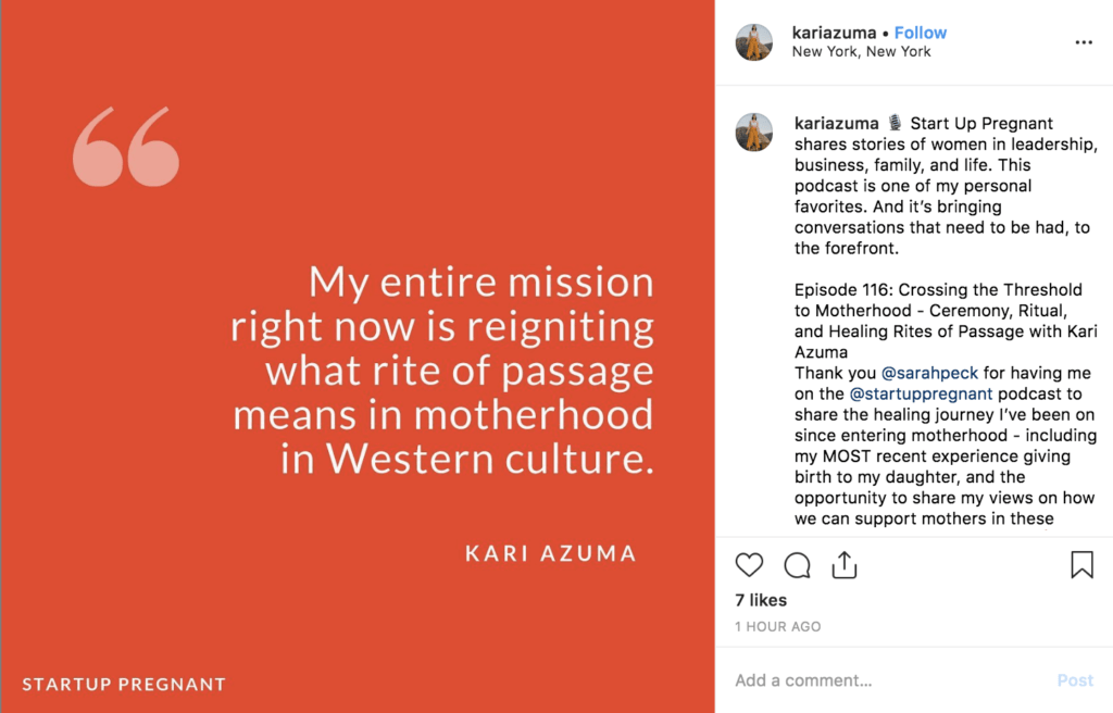 karia zuma podcast instagram post