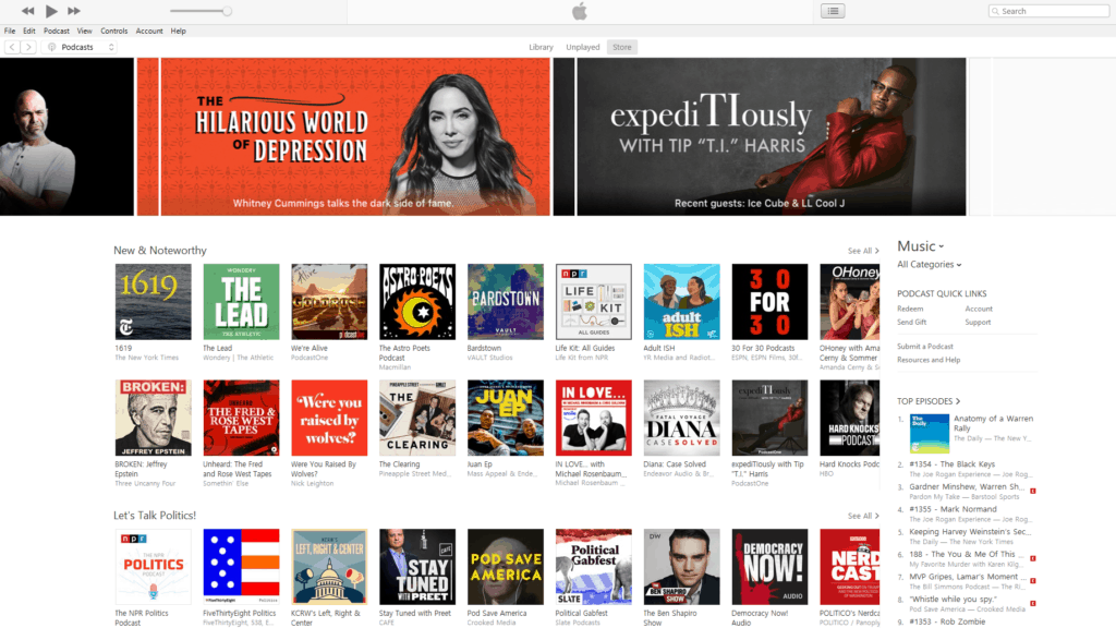 apple itunes podcasts