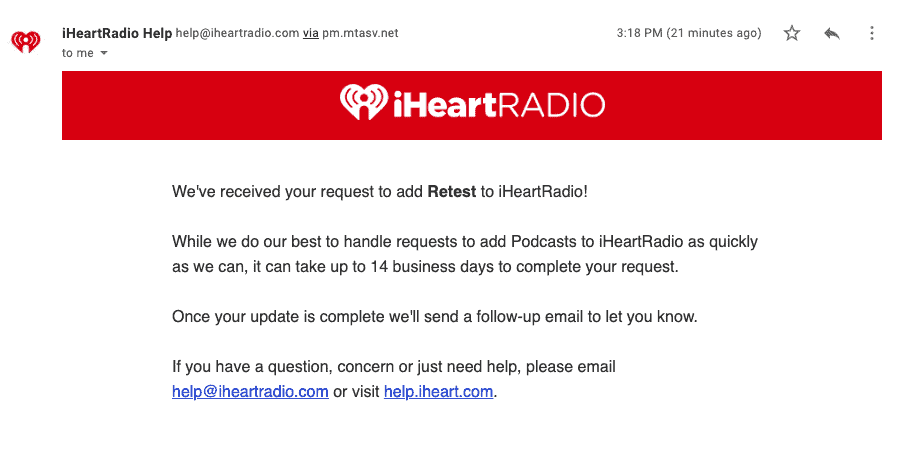 How to submit my 2025 podcast to iheart radio