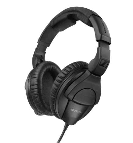 Sennheiser HD280 Pro headphones for podcasting