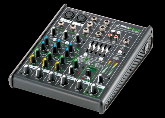 Mackie ProFXv2 Series mixer for podcasting