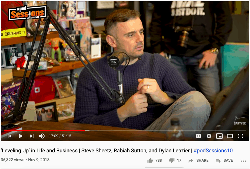 Gary Vee Pod Sessions podcast YouTube video