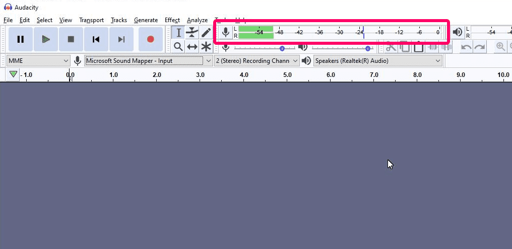 How to record a podcast with Audacity: mic levels