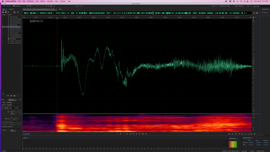 p pop and adobe audition