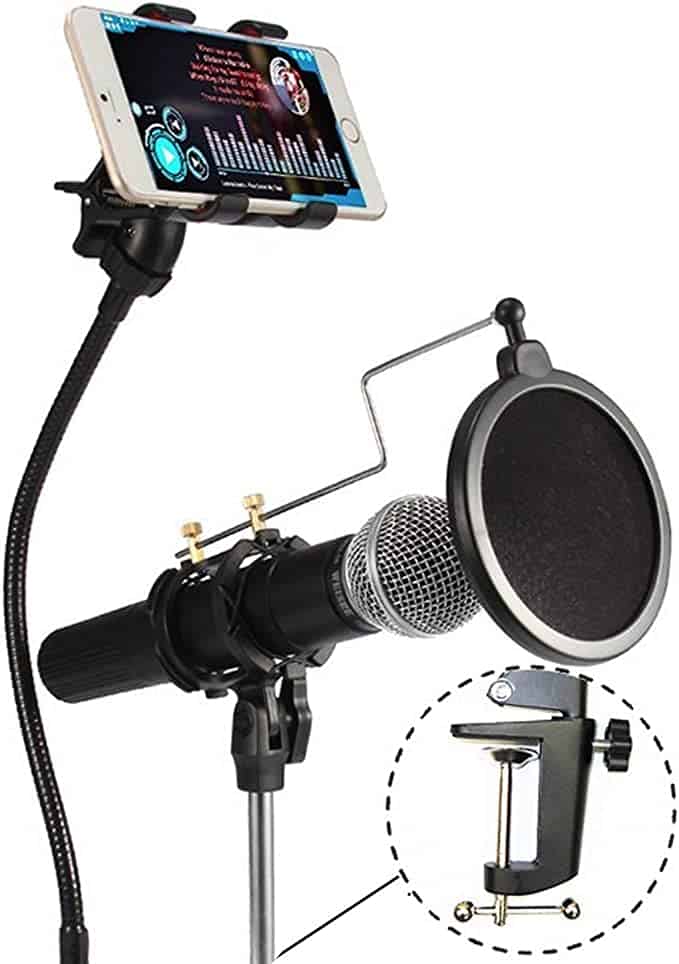 VIMVIP 3-in-1 Cell Phone & Microphone Stand