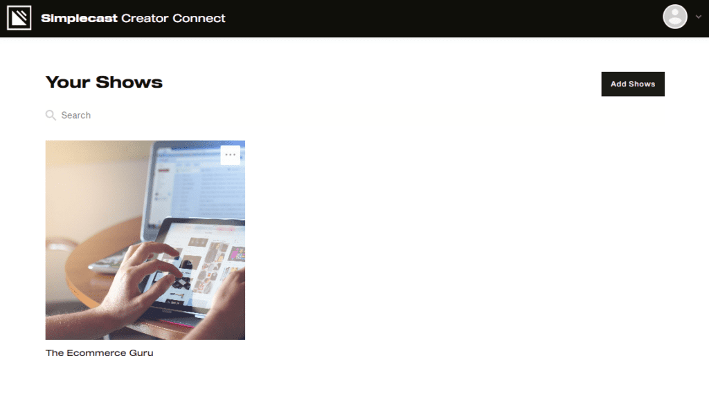 Your shows on Simplecast Creator Connect