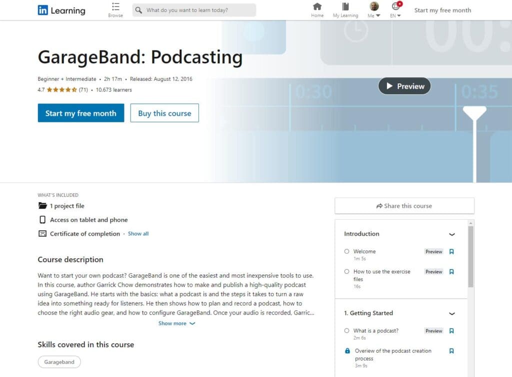 GarageBand: Free Podcasting Training