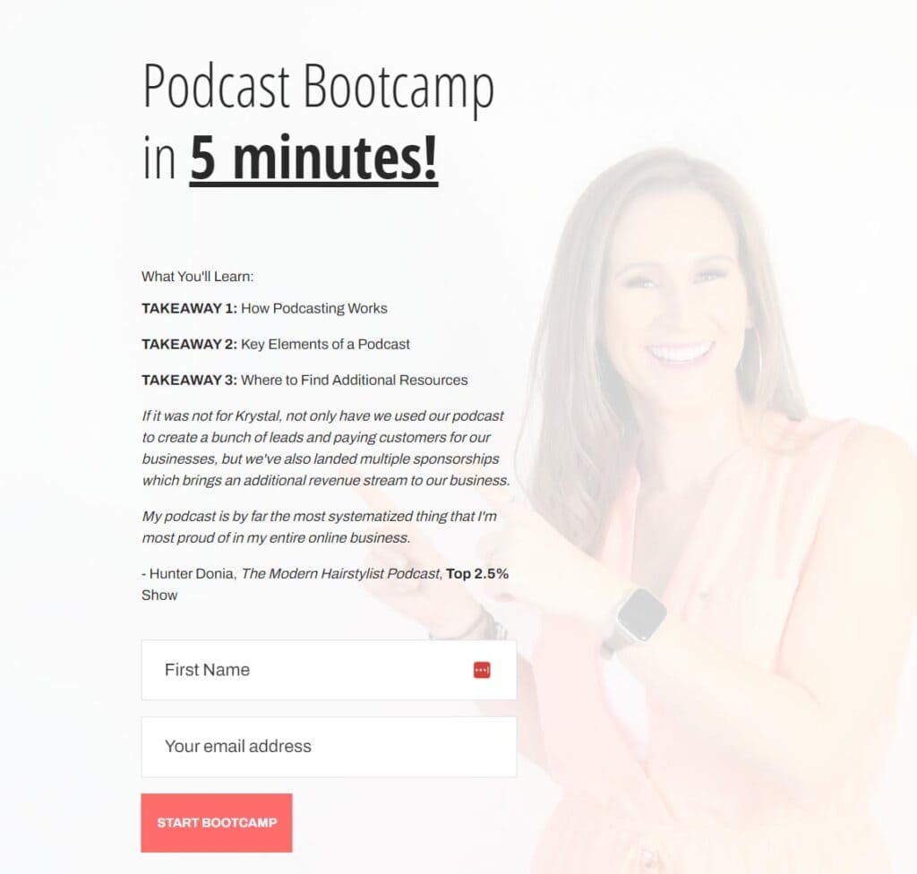 Podcast Bootcamp by Krystal Proffitt