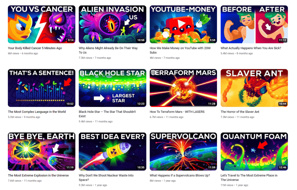 YouTube thumbnails