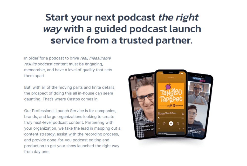 podcast launch service