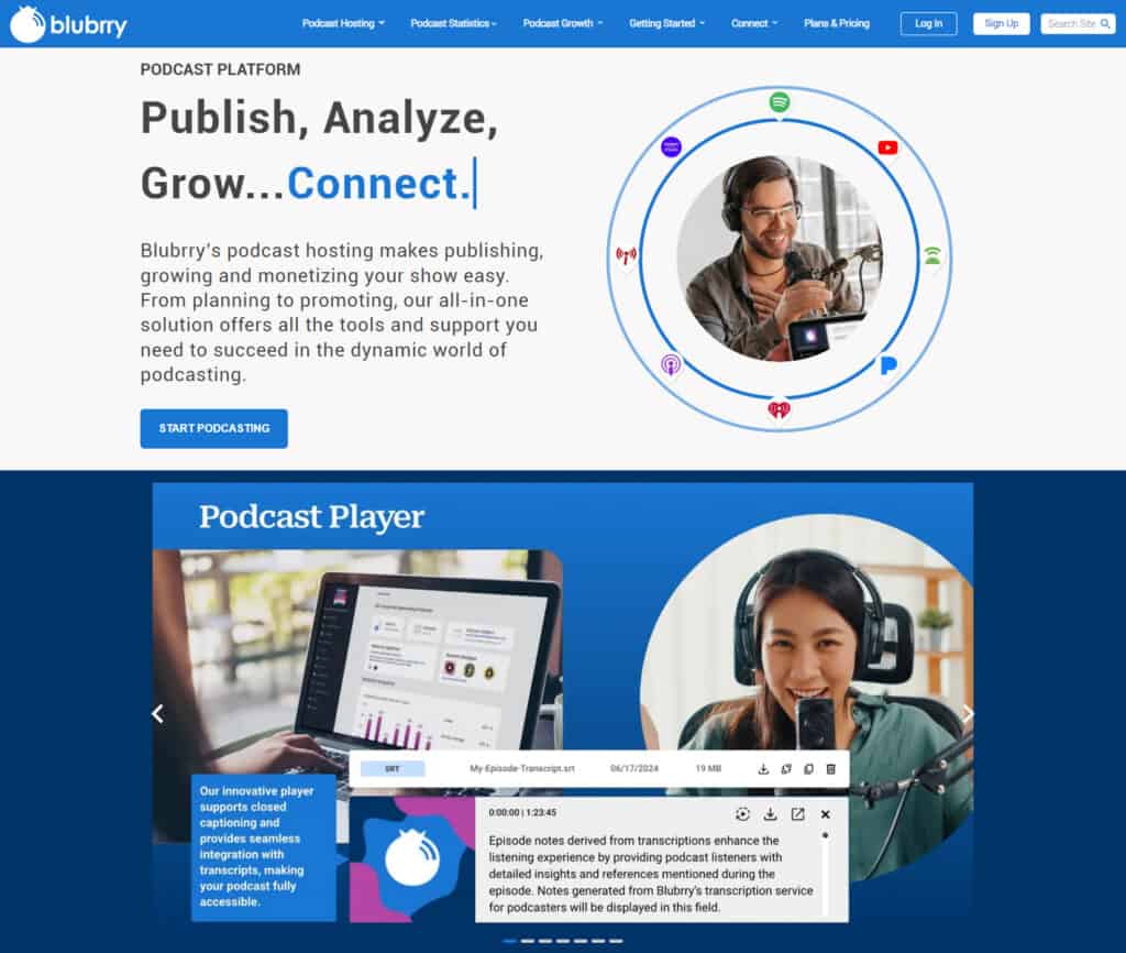 Best podcast hosting platforms: blubrry podcast hosting