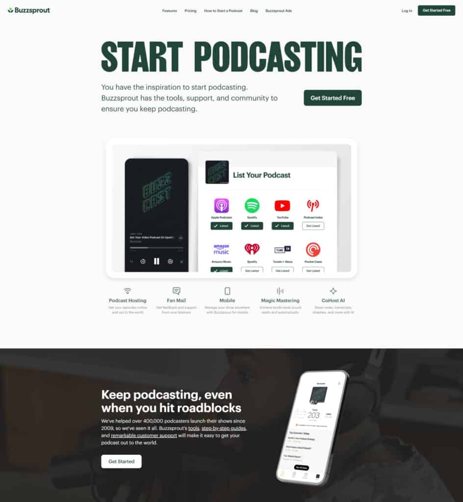 Buzzsprout podcast hosting